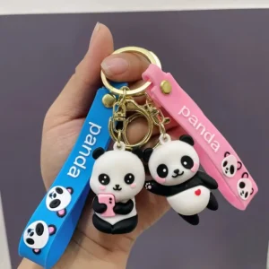 Adorable Cartoon Panda Keychain