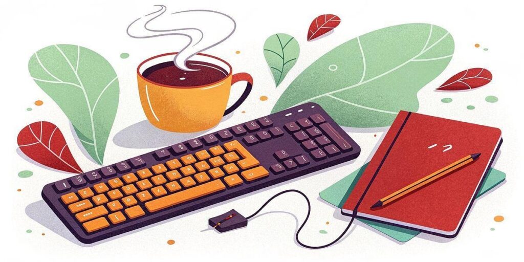 Mini Mechanical Copy Paste Keyboard